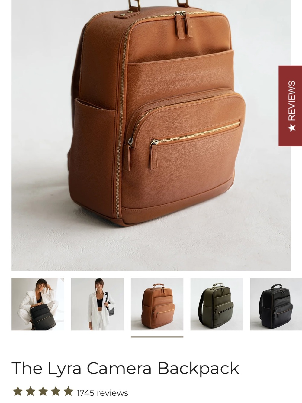 Kamrette Backpack in Brown - Sleek Everyday Carry